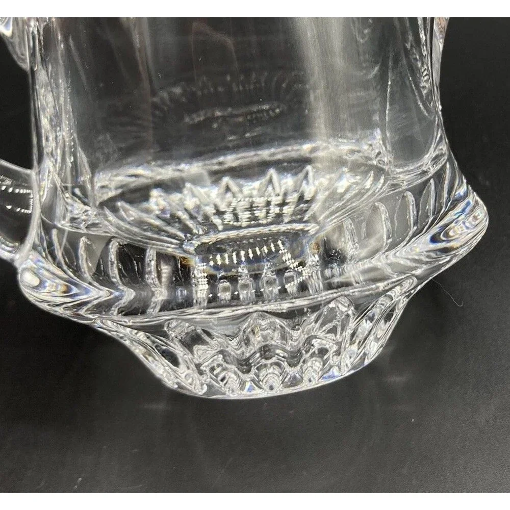 Vintage Gorham Full Lead Crystal Stacking Open Sugar Bowl & Creamer Set